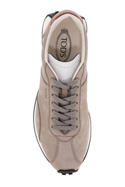 Tod's Vintage Leather T Sneakers In 8   Grey