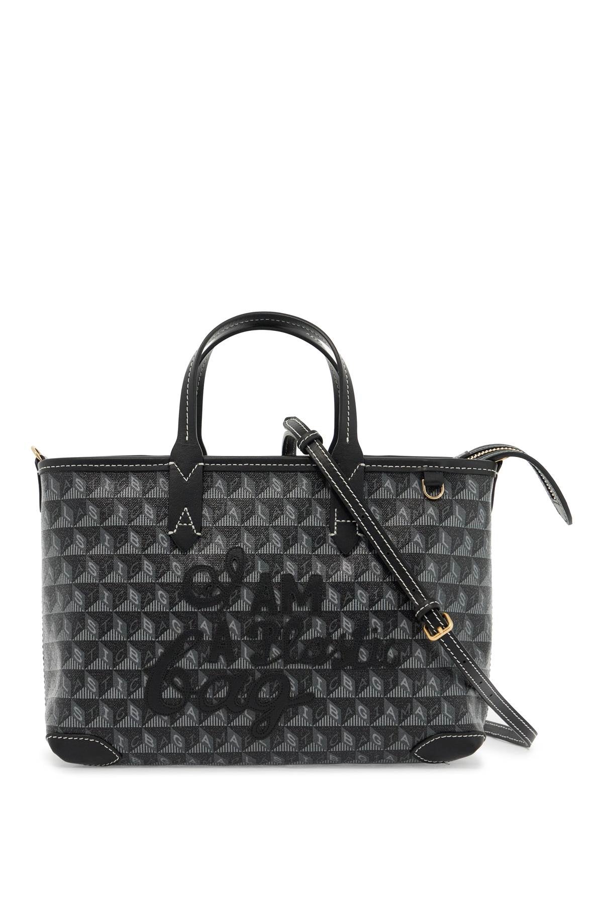 Anya Hindmarch Tote Bag "i Am A Plastic Bagreplace With Double Quote With   Black