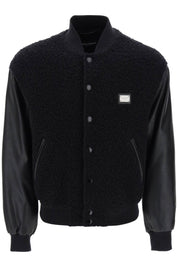 Dolce & Gabbana Wool Teddy Bomber Jacket   Black