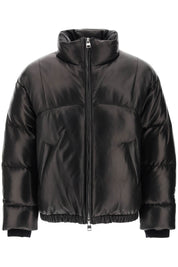 Alexander Mcqueen Quilted Leather Puffer Jacket   Black