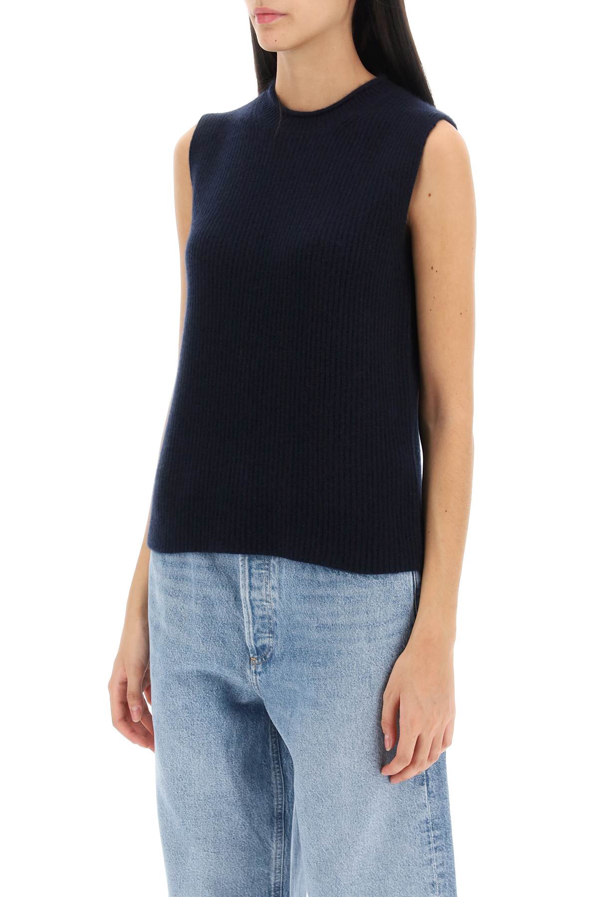 Guest In Residence Layer Up Cashmere Vest   Blue