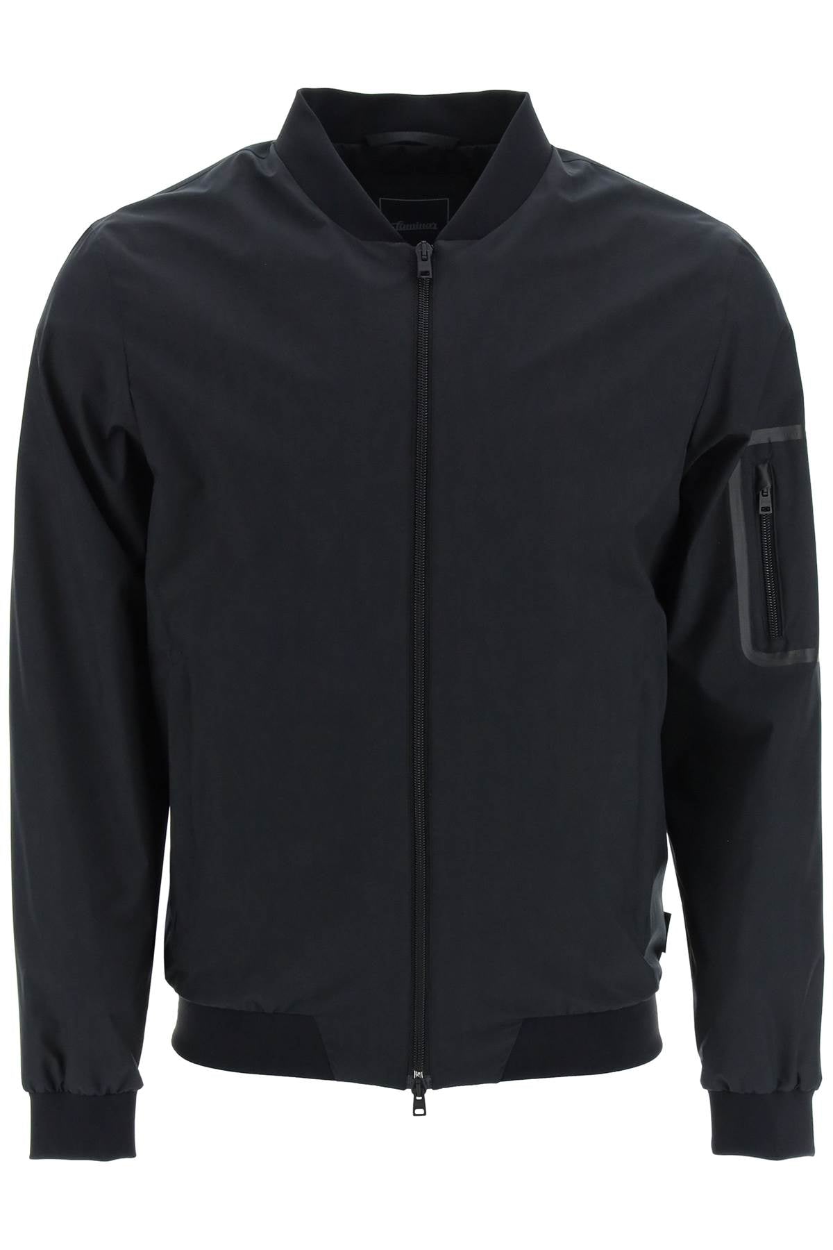 Herno Laminar Bomber Jacket In Gore Tex Infinium   Black