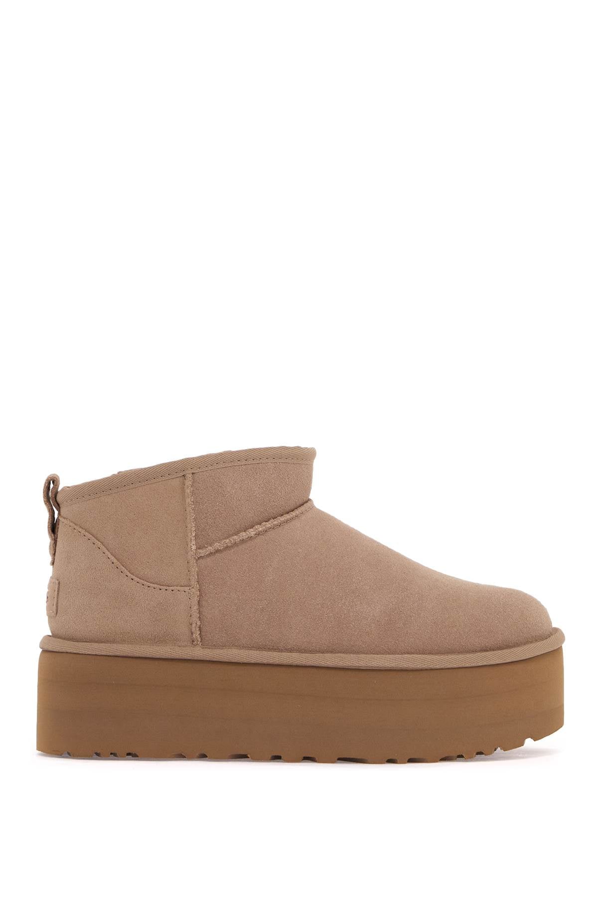 Ugg Classic Ultra Mini Platform Ankle Boots   Neutral