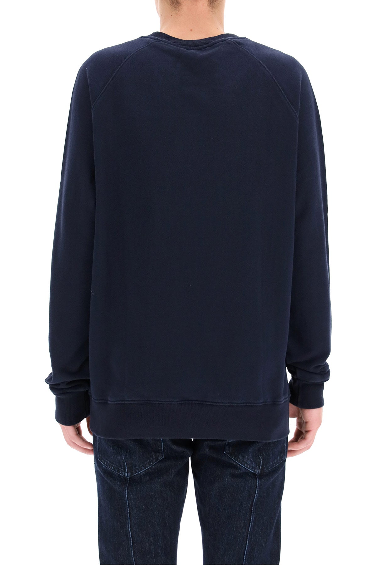 Maison Kitsune Tricolor Fox Sweatshirt   Blue