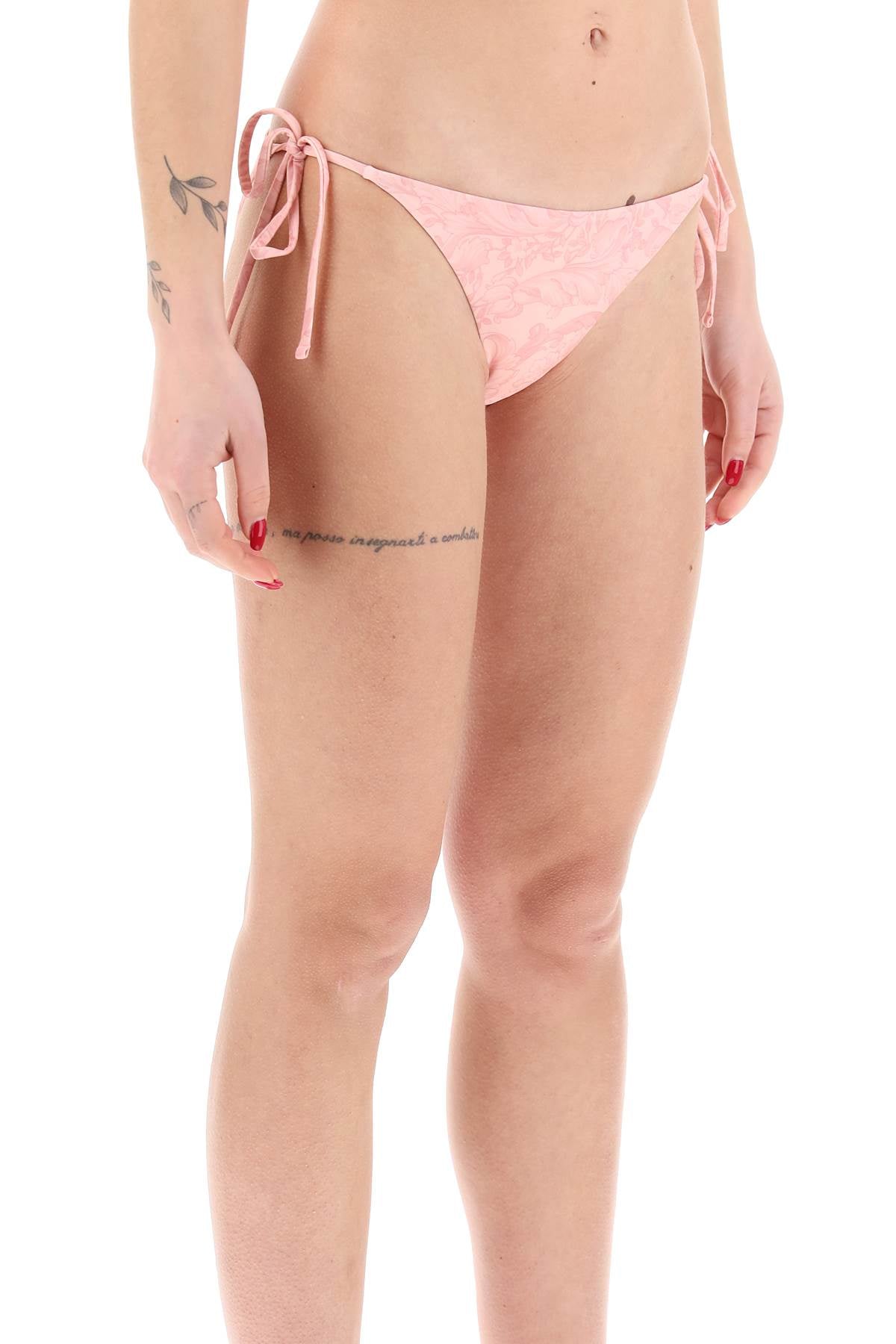 Versace Baroque Bikini Brief   Pink