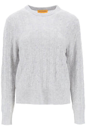 Guest In Residence Twin Cable Cashmere Sweater   Grey