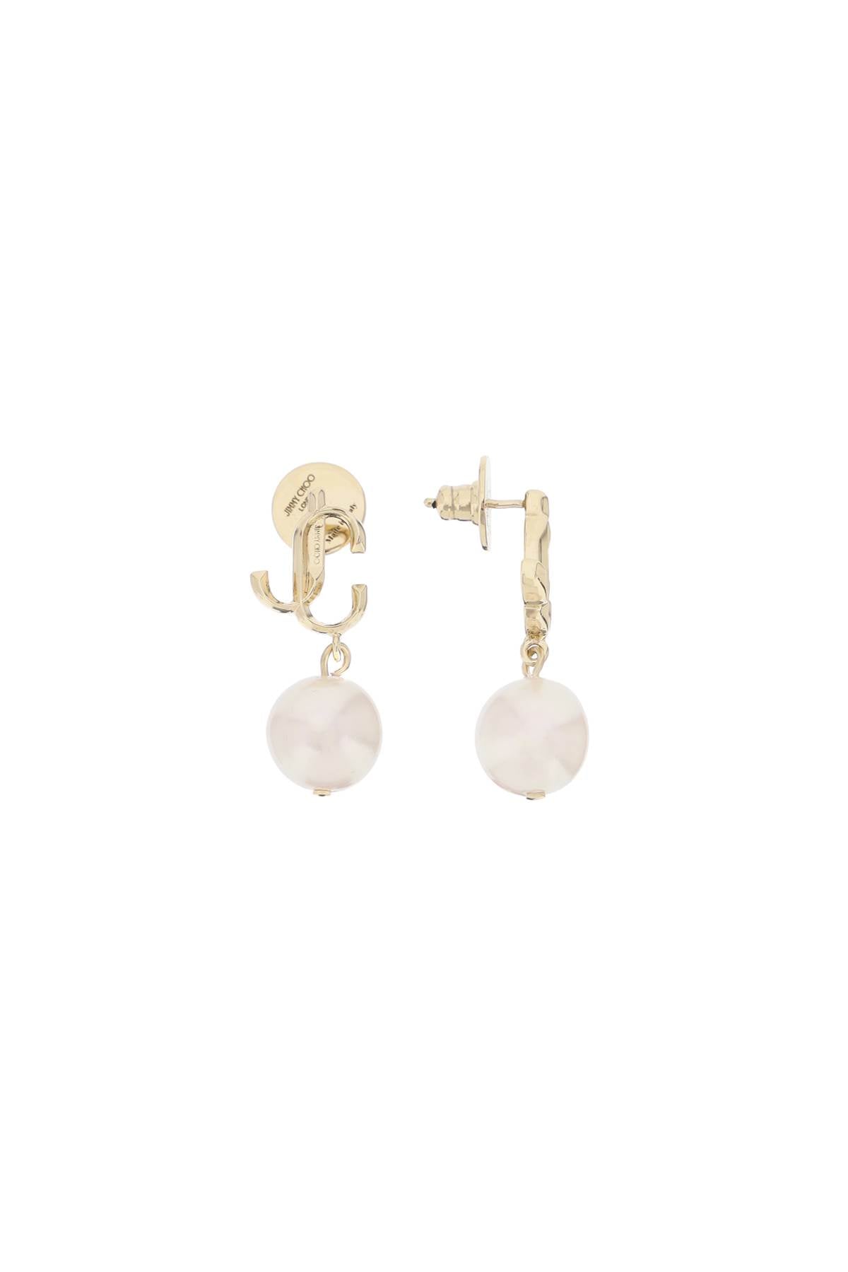 Jimmy Choo Jc Pearl Earrings   Gold