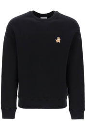 Maison Kitsune Replace With Double Quotespeedy Fox Comfort Fit Sweat   Black