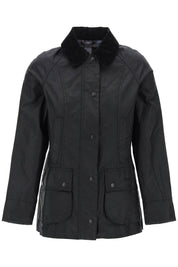 Barbour Beadnell Wax Jacket   Black