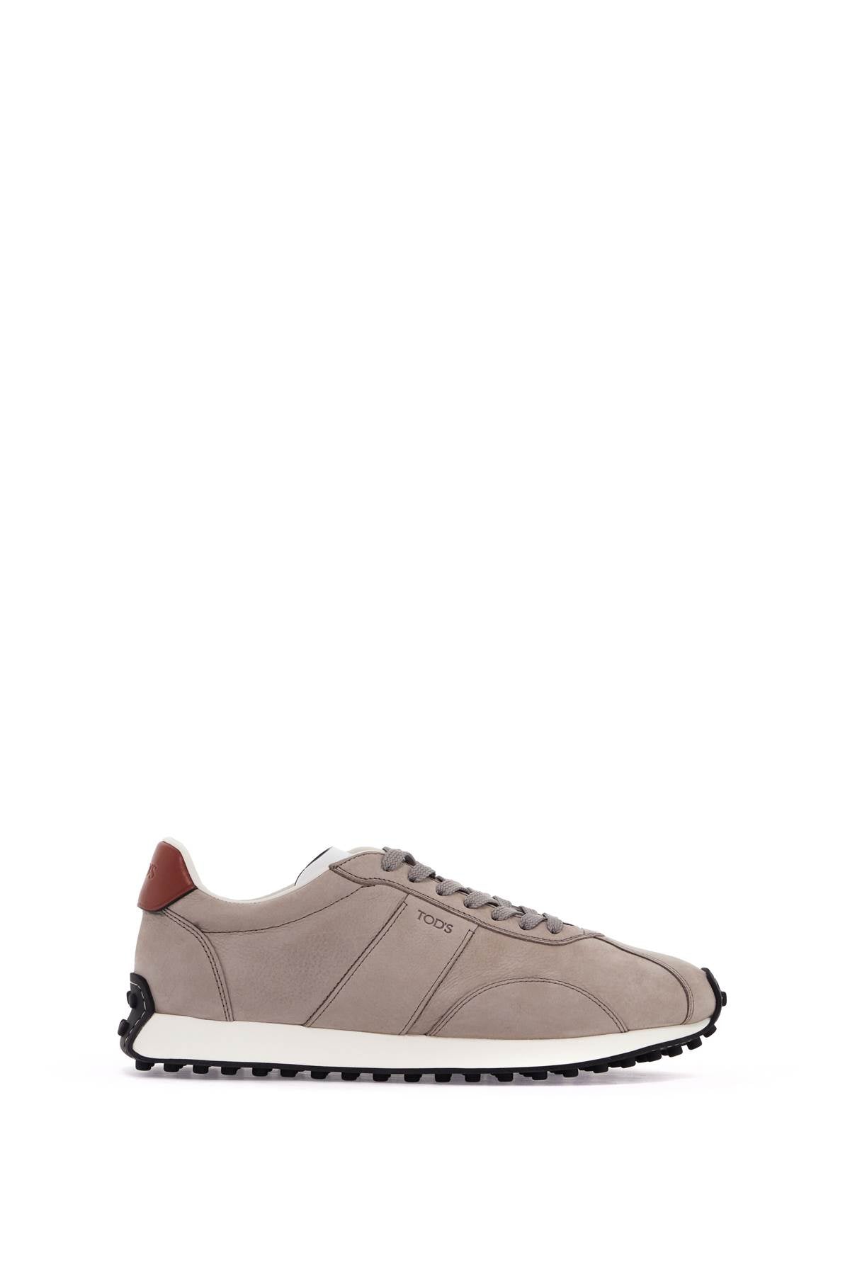 Tod's Vintage Leather T Sneakers In 8   Grey