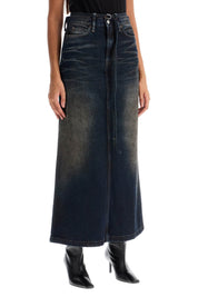 Acne Studios maxi denim skirt with waist strap