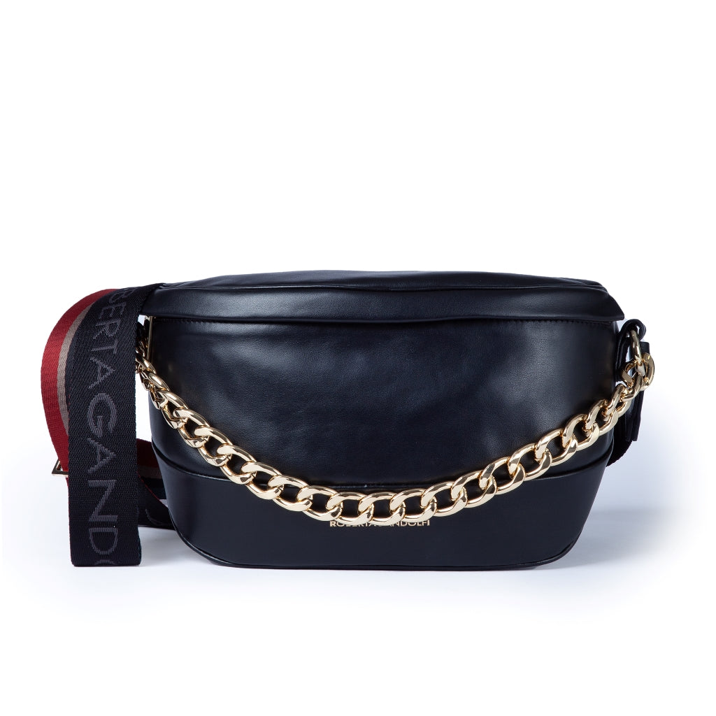 Roberta Gandolfi Micol Ergonomic Belt Bag with Maxi Chain