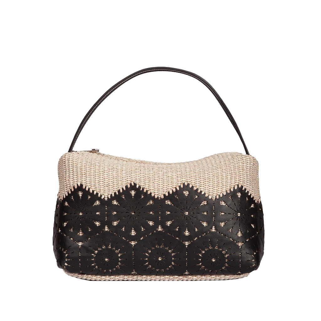 Giulia Geometric Lace Top Handle Bag