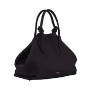 Pugnetti Parma Bell Calfskin Top Handle Bag in Classic Black