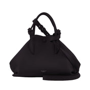 Pugnetti Parma Bell Calfskin Top Handle Bag in Classic Black