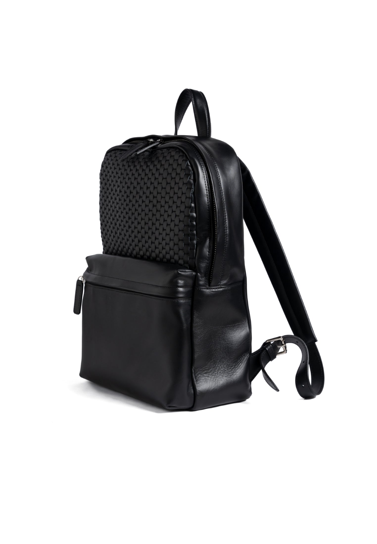 Parise 93Min Woven Leather Backpack