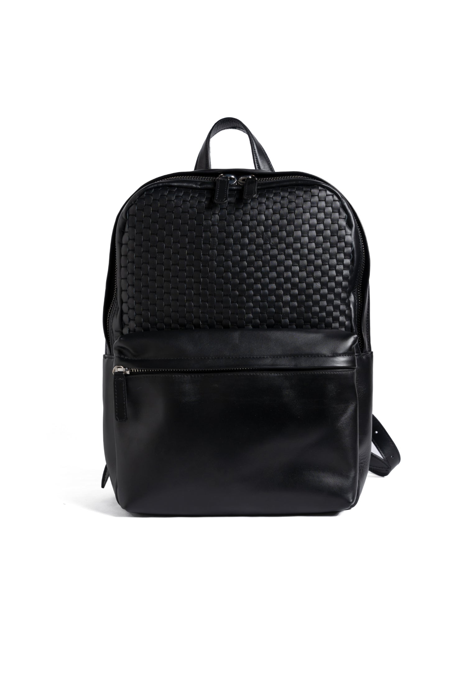 Parise 93Min Woven Leather Backpack