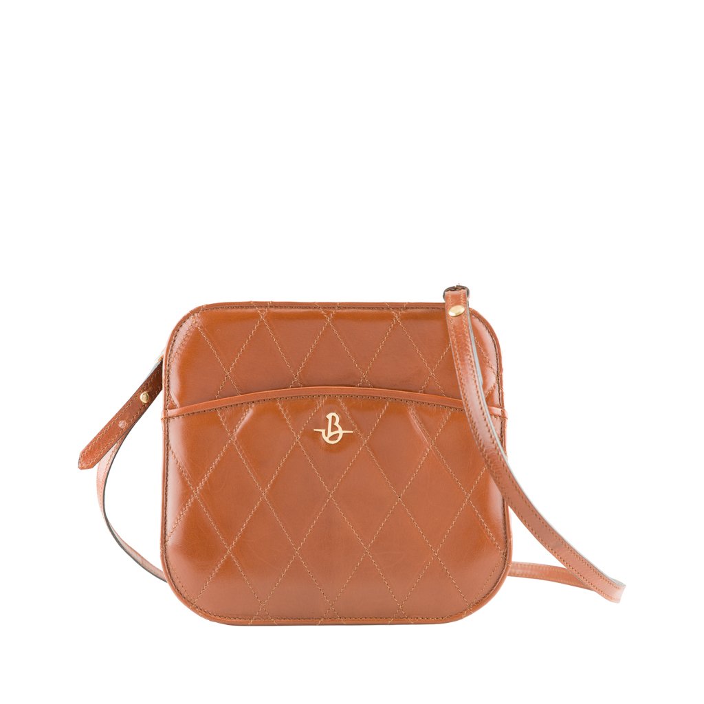 Giorgia Quilted Kidskin Crossbody Bag by Carbotti