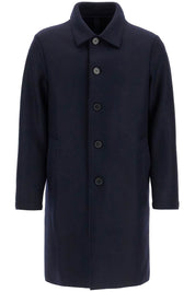 Harris Wharf London single-breasted pressed wool coat