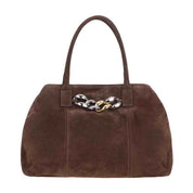 Claudia Firenze EVA Calf Leather Handbag - Italian Craftsmanship, Black