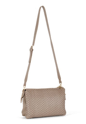 Parise Venetian Woven Leather Crossbody