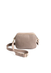 Parise Venice Weave Crossbody - White Gold