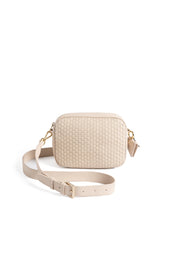 Parise Venice Weave Crossbody - White Gold