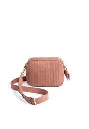 Parise Venice Weave Crossbody - White Gold