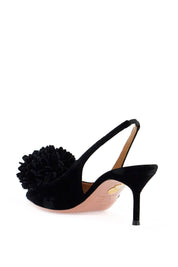 Aquazzura velvet couturier slingback