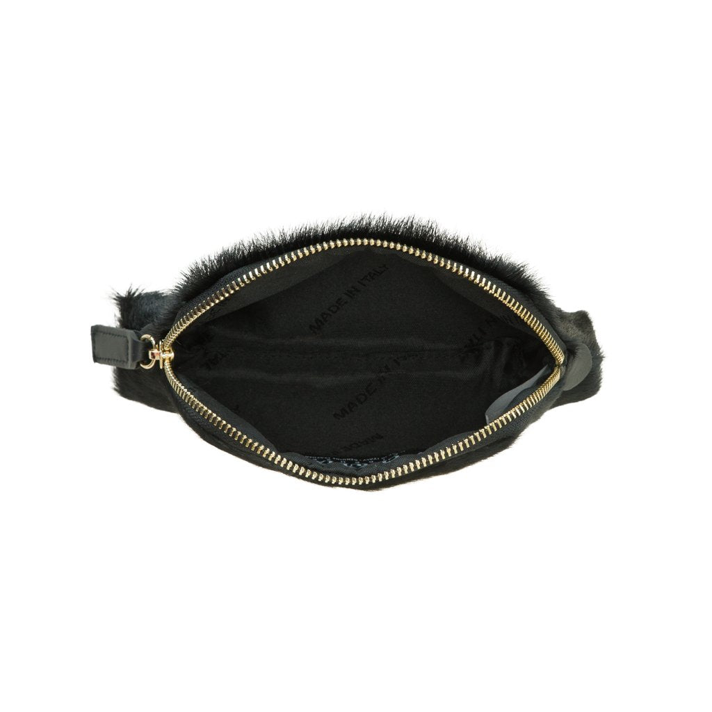 Gianna Wild Calf Hair Travel Pouch by Claudia Firenze