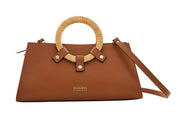 GRETA Calf Leather Top Handle Bag by Claudia Firenze