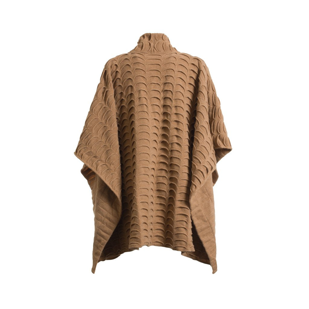 Lucca 3D Cashmere Poncho by Curling Collection