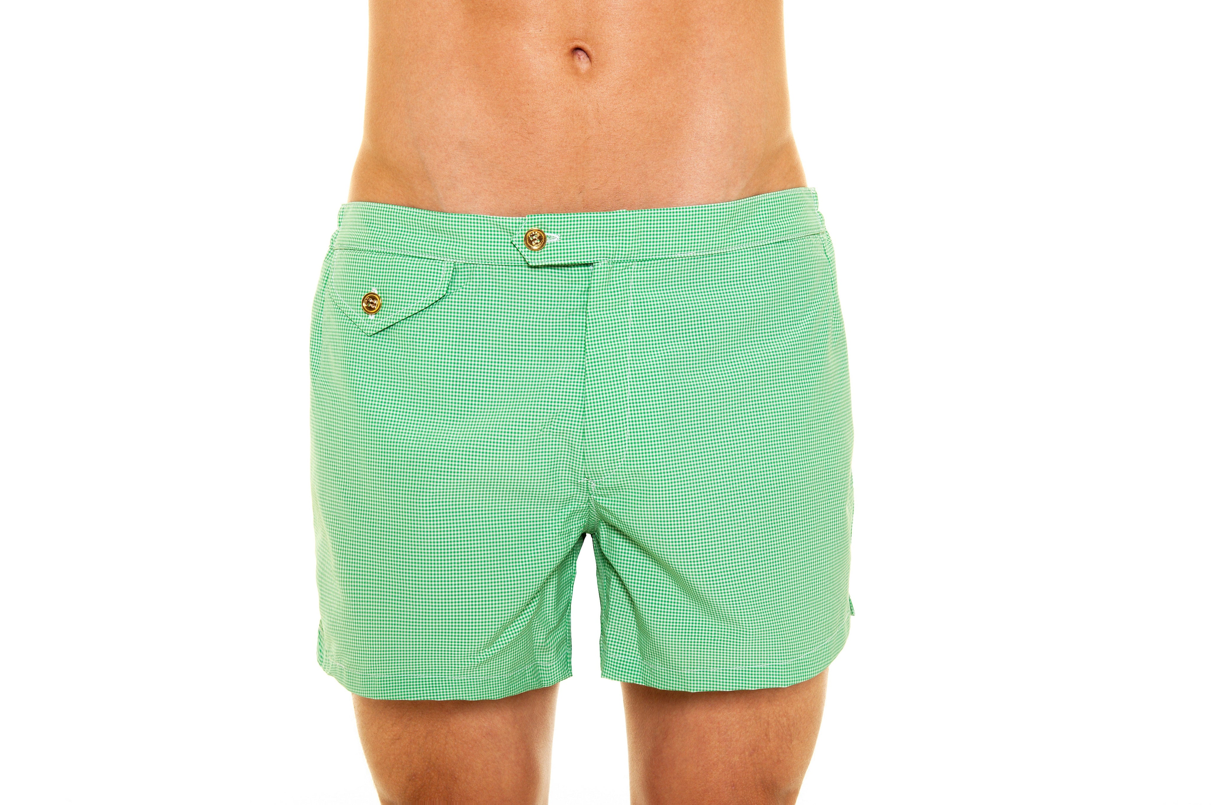 Marcello Vichy Swim Trunks by Pier Sicilia