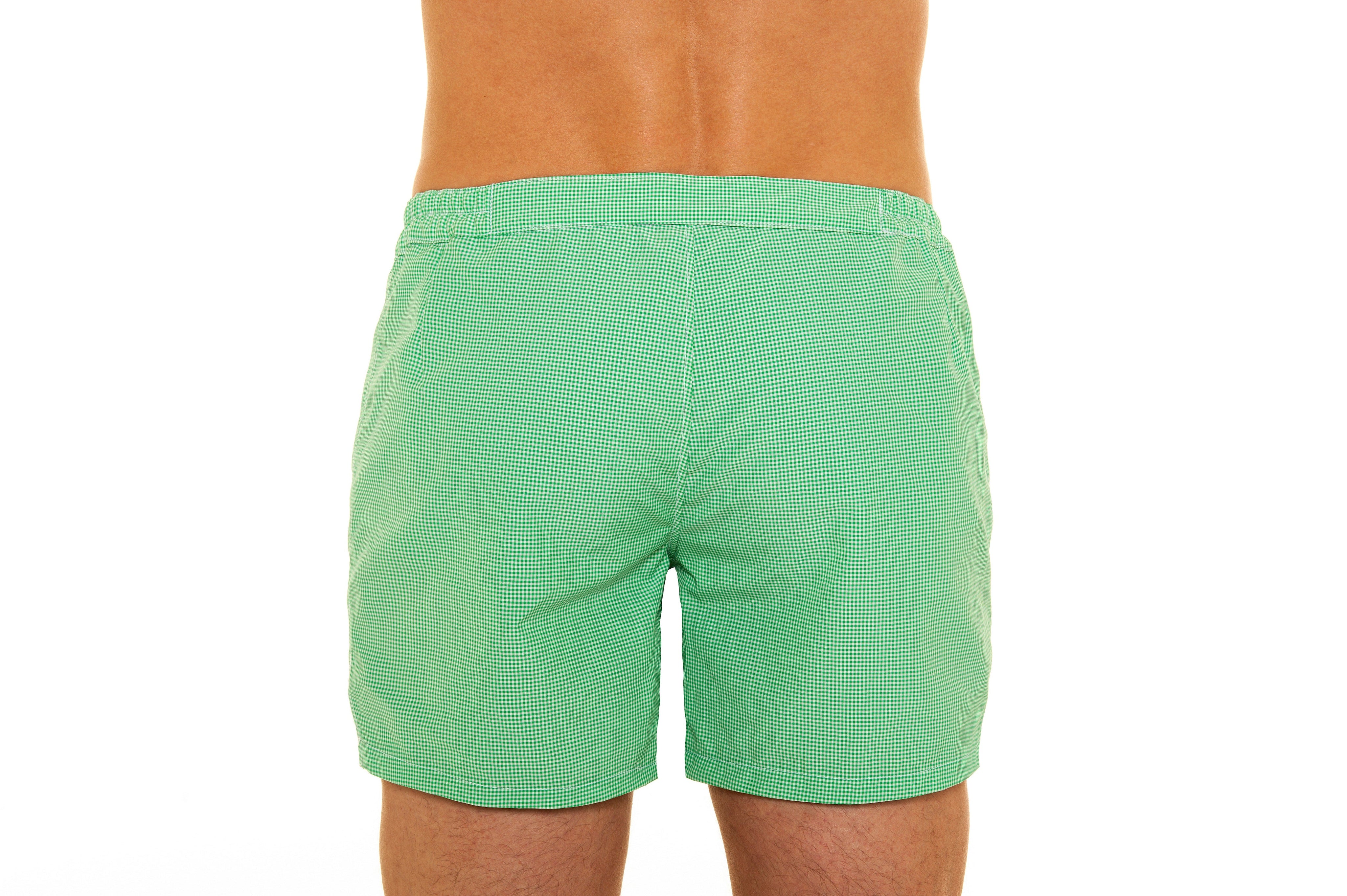 Marcello Vichy Swim Trunks by Pier Sicilia