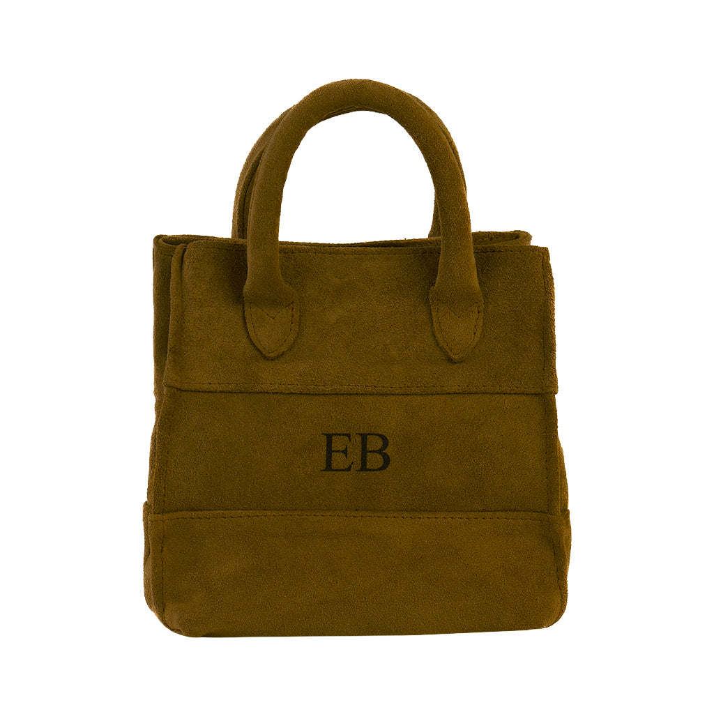 Emmy Boo Suede Panarea Top Handle Bag