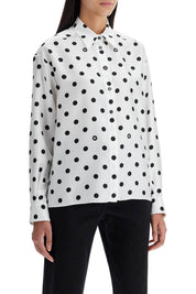 Dolce & Gabbana silk polka dot print blouse