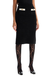 Alessandra Rich "alpaca midi skirt