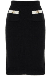 Alessandra Rich "alpaca midi skirt