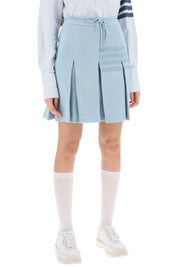 Thom Browne knitted 4-bar pleated skirt