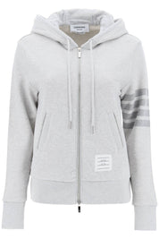 Thom Browne 4-bar hoodie with zipper and