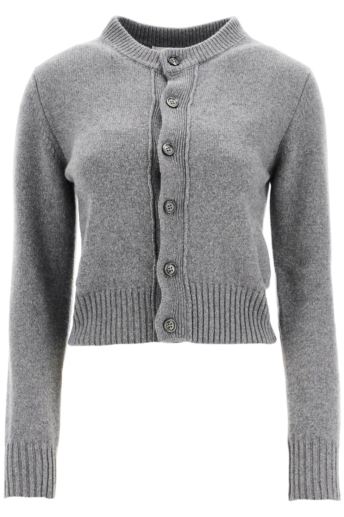 Ami Alexandre Matiussi cashmere crewneck cardigan