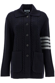 Thom Browne '4-bar heavy knit cardigan