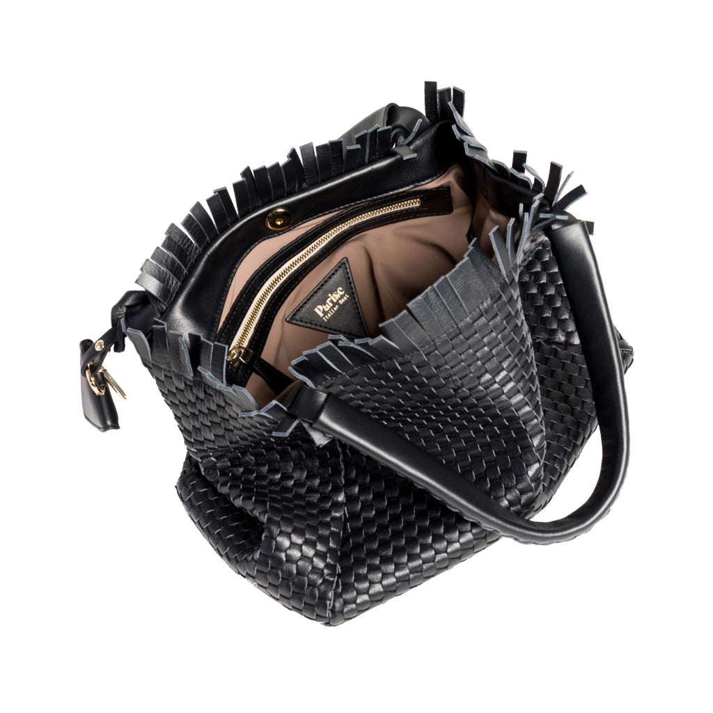 Parise Venetian Fringe Leather Shoulder Bag