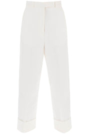 Thom Browne cropped wide leg jeans