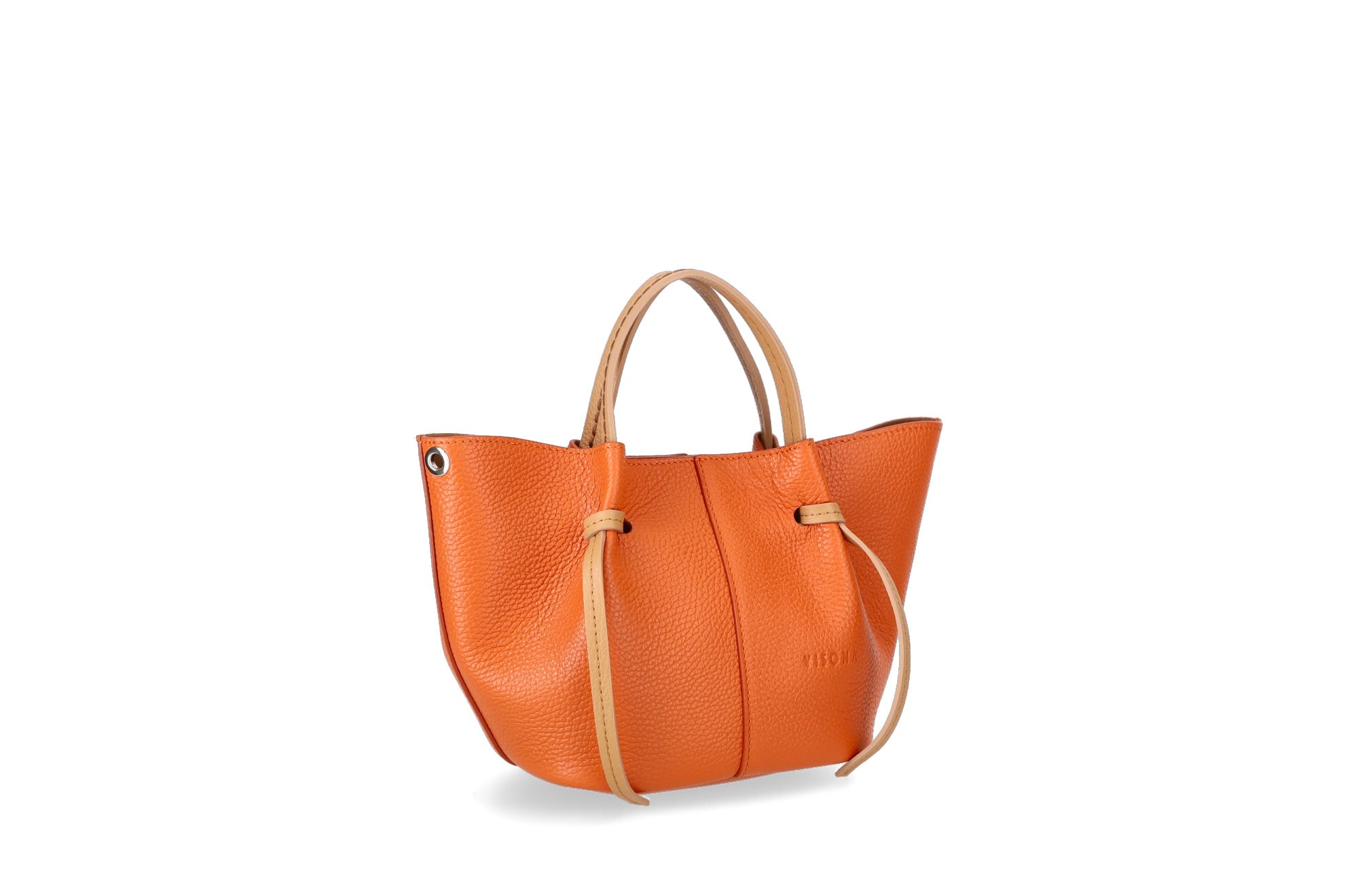 GIULIA Mini Italian Calf Leather Top Handle Bag by Visona'