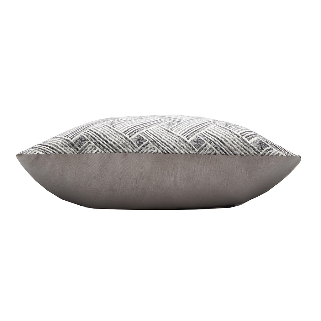 Lo Decor Rock Collection Geometric Cushion - Gray