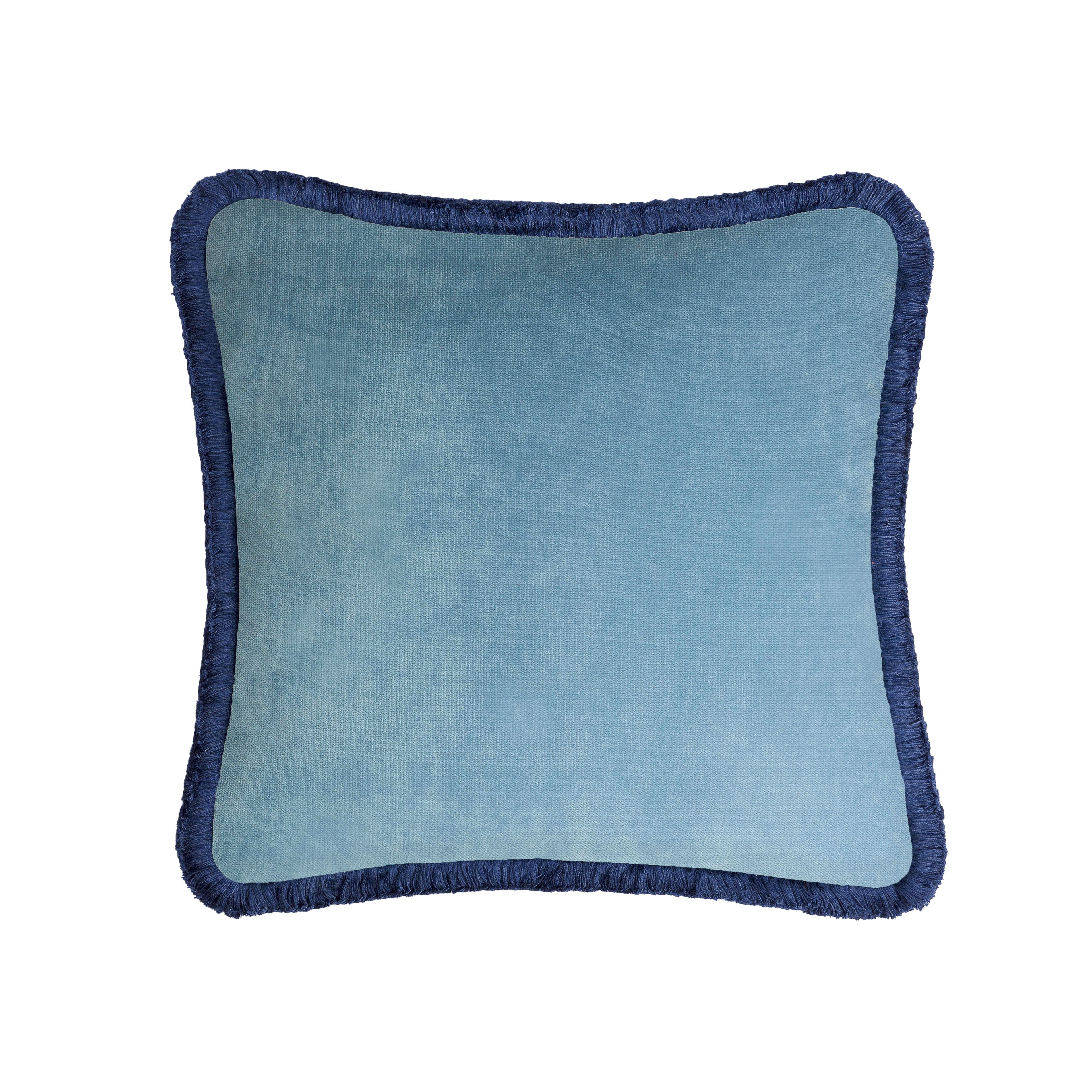 Lo Decor Velvet Eclectic Blue Cushion