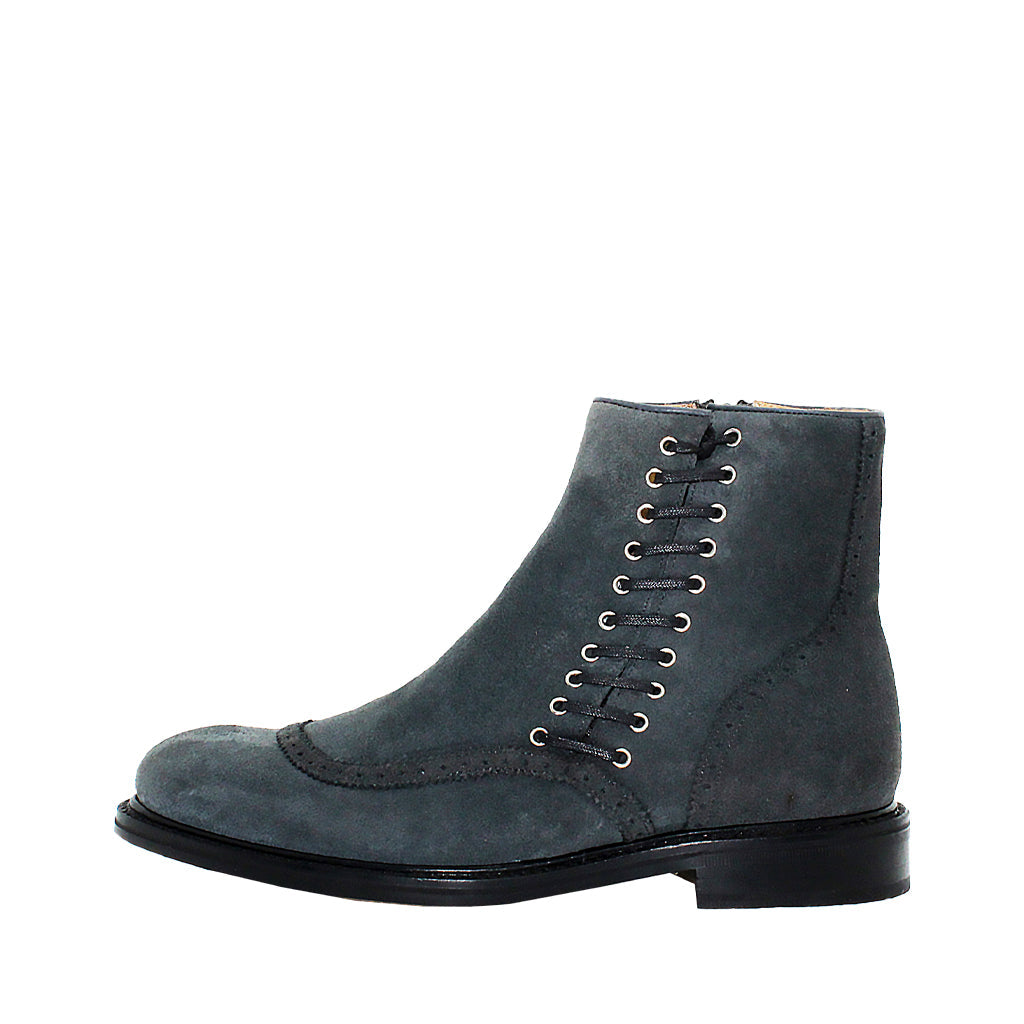 Daniele Suede Brogue Ankle Boot