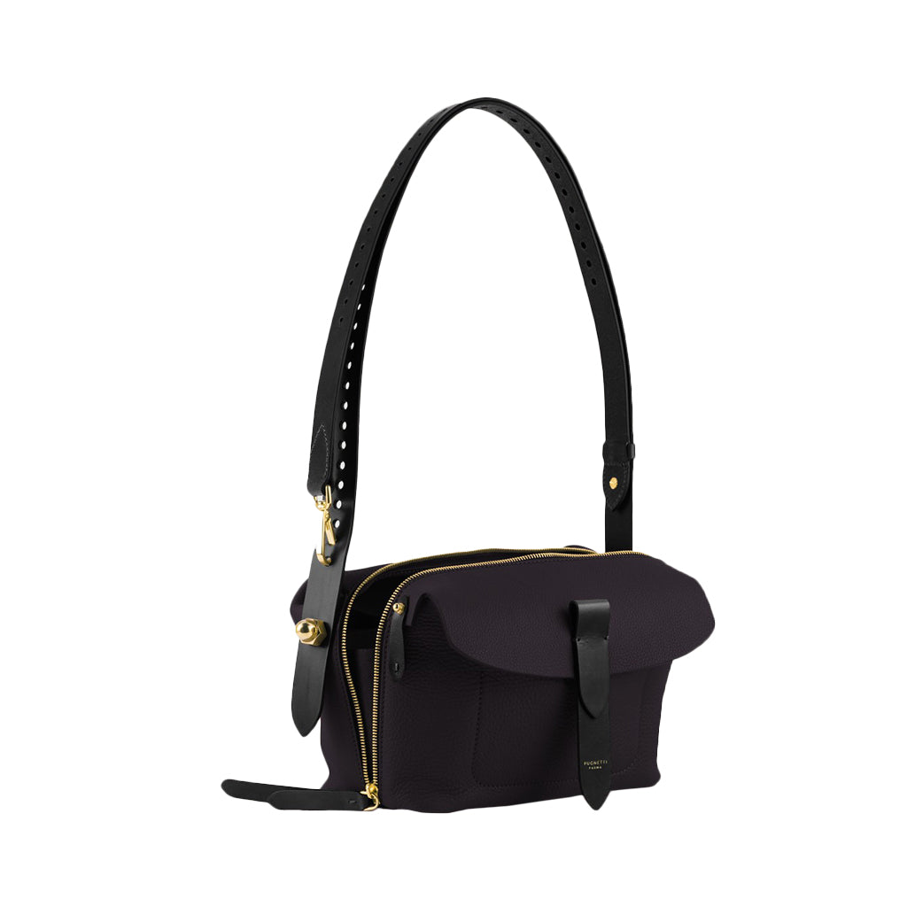 Pugnetti Parma Gold Calfskin Crossbody Bag