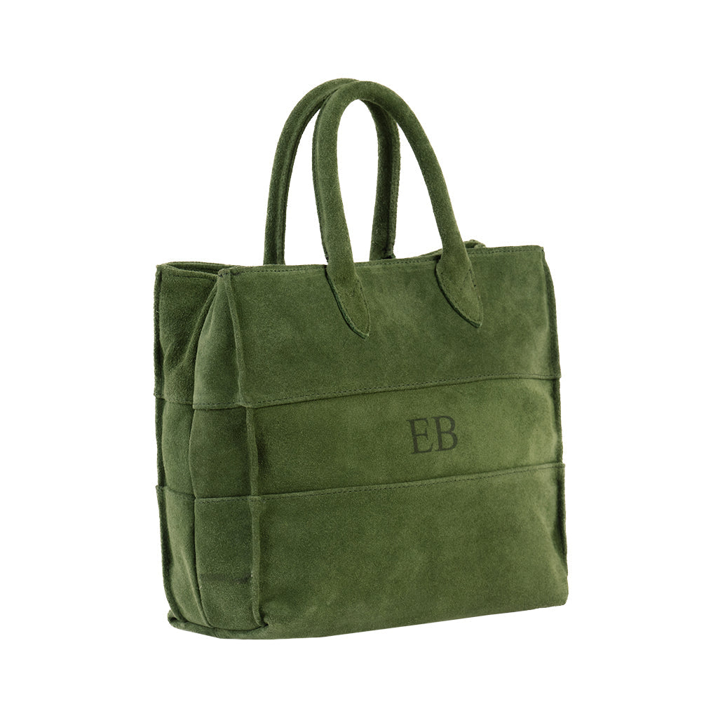 Emmy Boo Suede Panarea Top Handle Bag